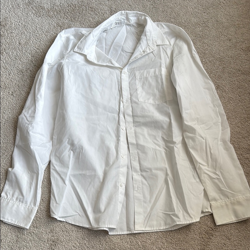 H&M Kids White Button Down Shirt